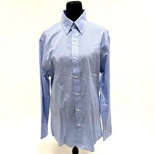 Nautica NWT blue classic fit comfort collar long sleeve button up